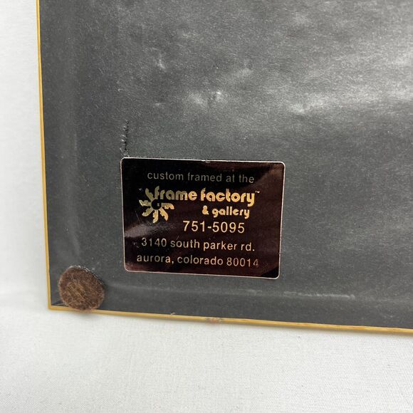 Vintage Framed Needlepoint Cross Stitch Crewel Kids In Bathroom Set of 2 11"x12" - Picture 8 of 11